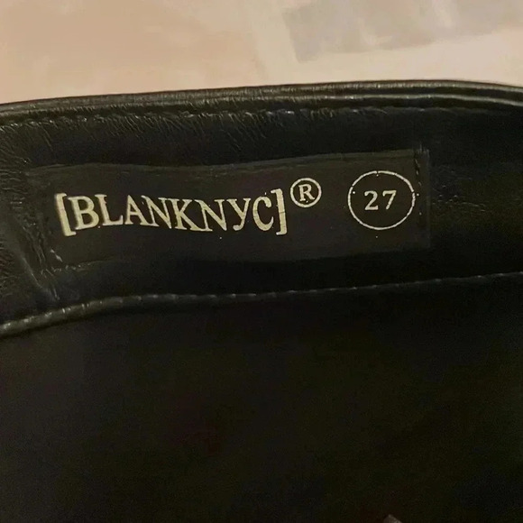 Blank NYC Need You Tonight - Leather Five-Pocket High-Rise Pants size 27 - Picture 6 of 14